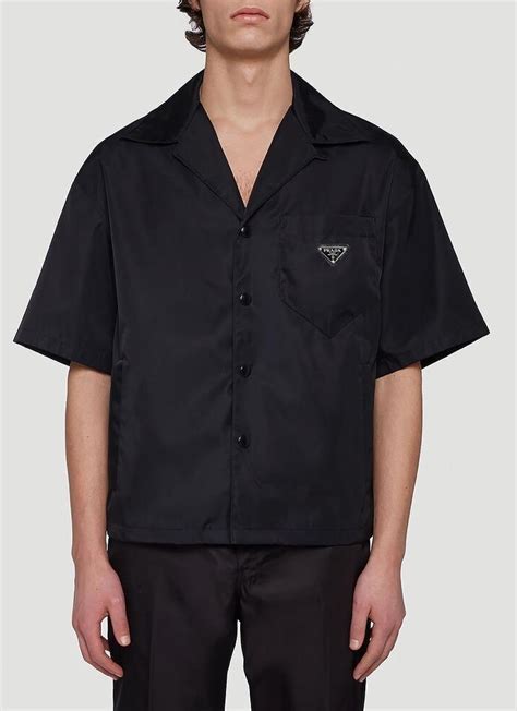 prada black shirts|prada shirt black cettire.